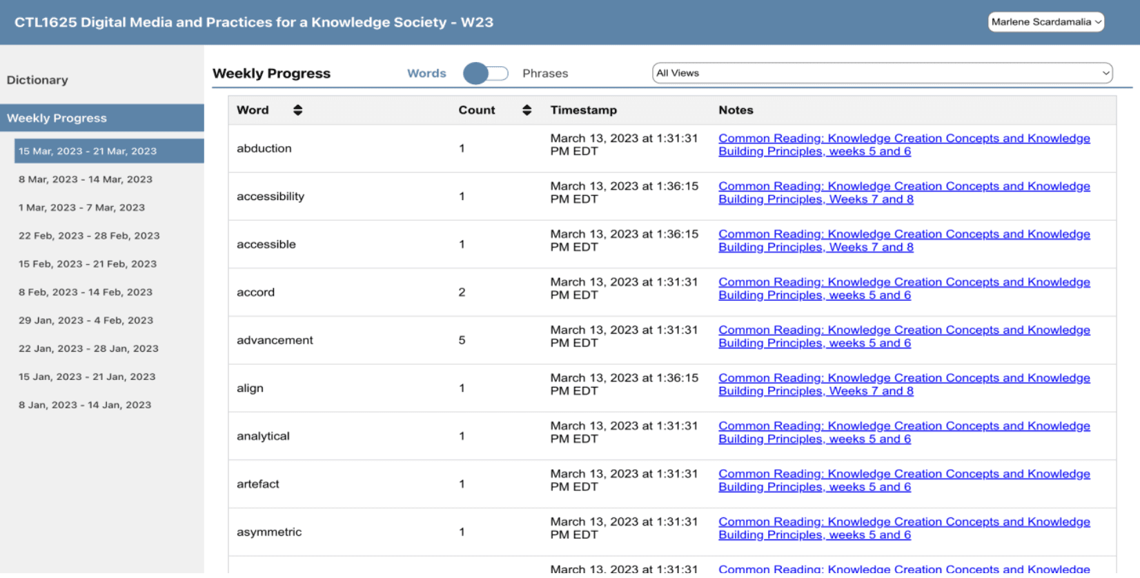 KB Student Dashboard